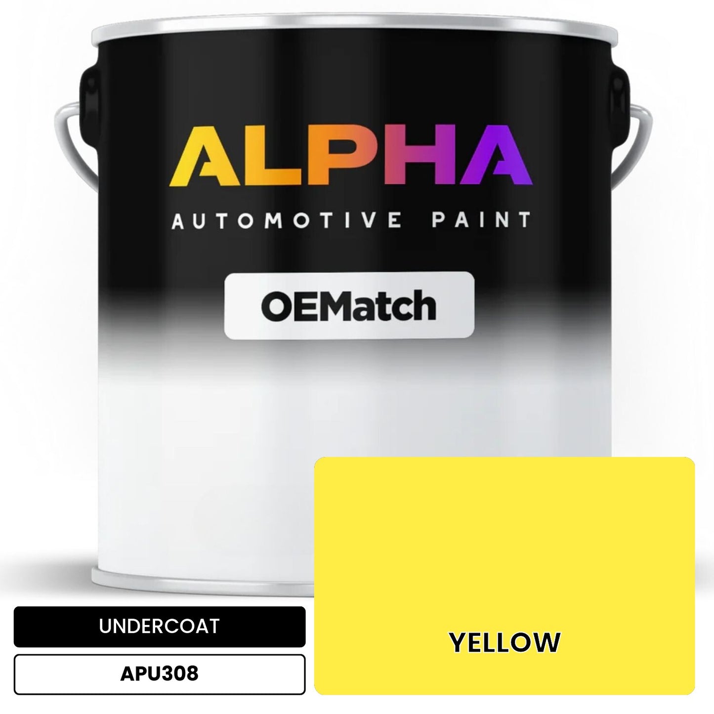 UNDERCOAT YELLOW APU308 OEMatch Basecoat