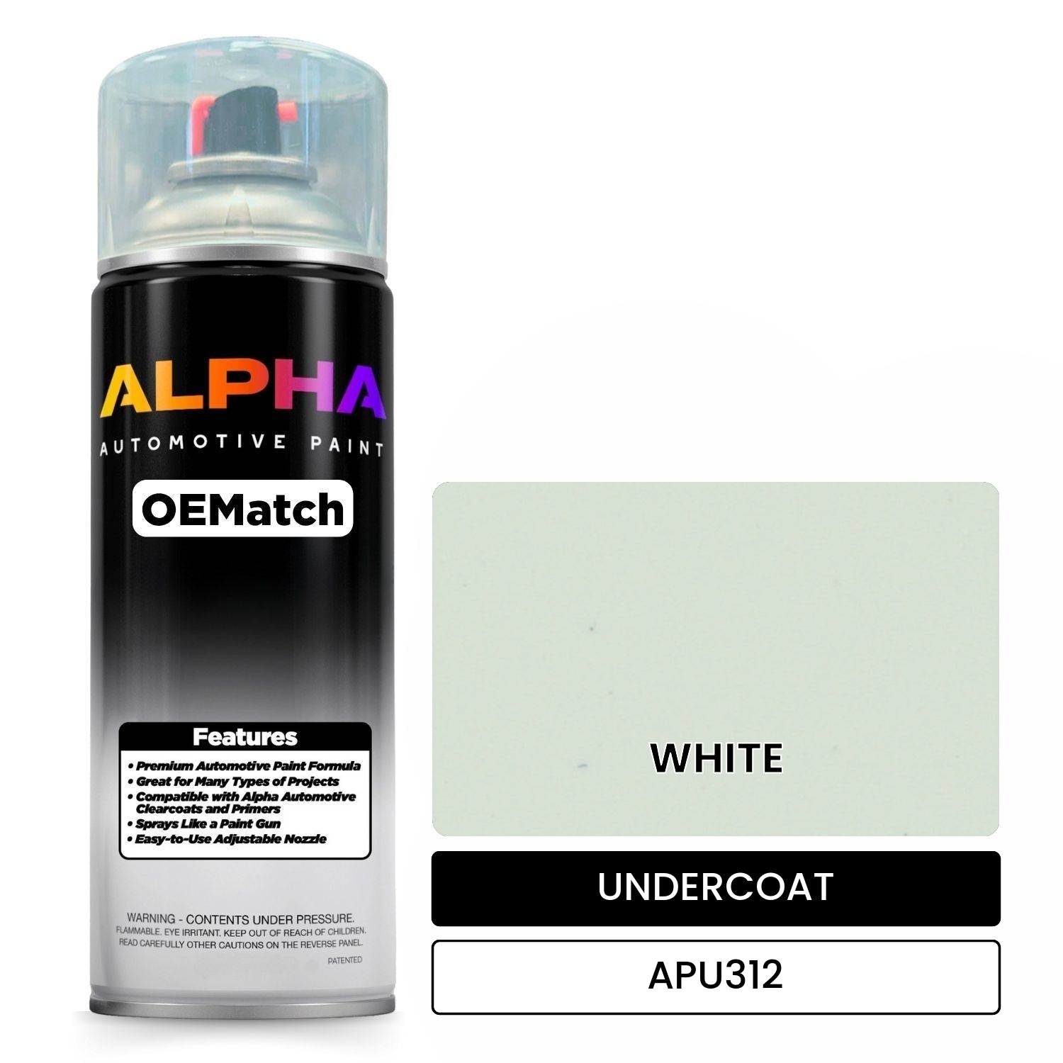 UNDERCOAT WHITE APU312 OEMatch Spraycan