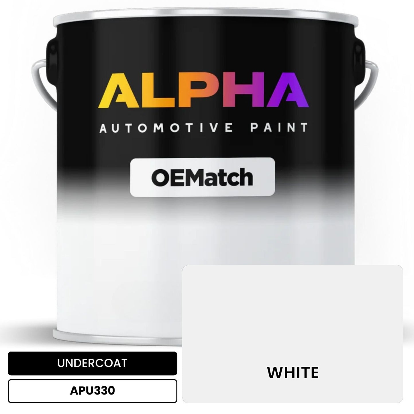 UNDERCOAT WHITE APU330 OEMatch Basecoat