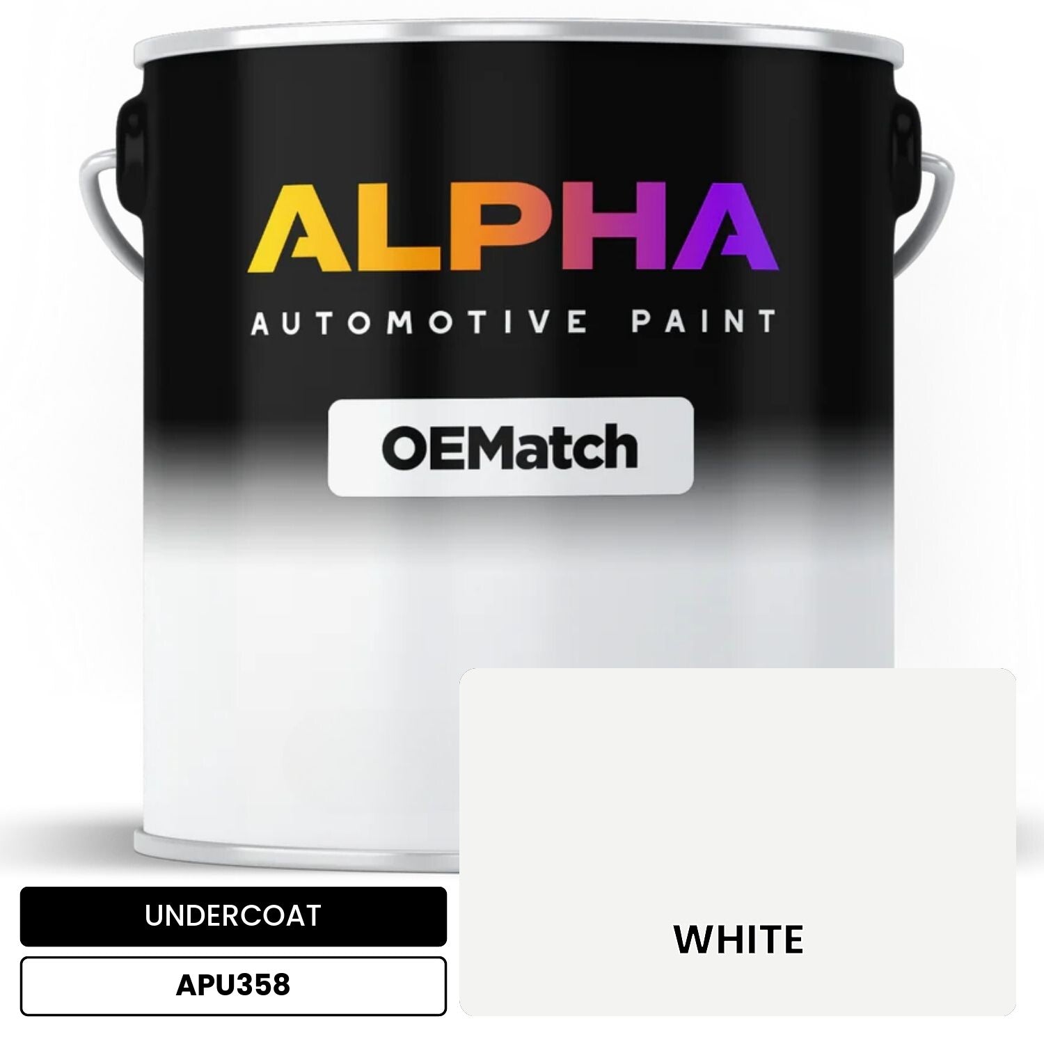 UNDERCOAT WHITE APU358 OEMatch Basecoat