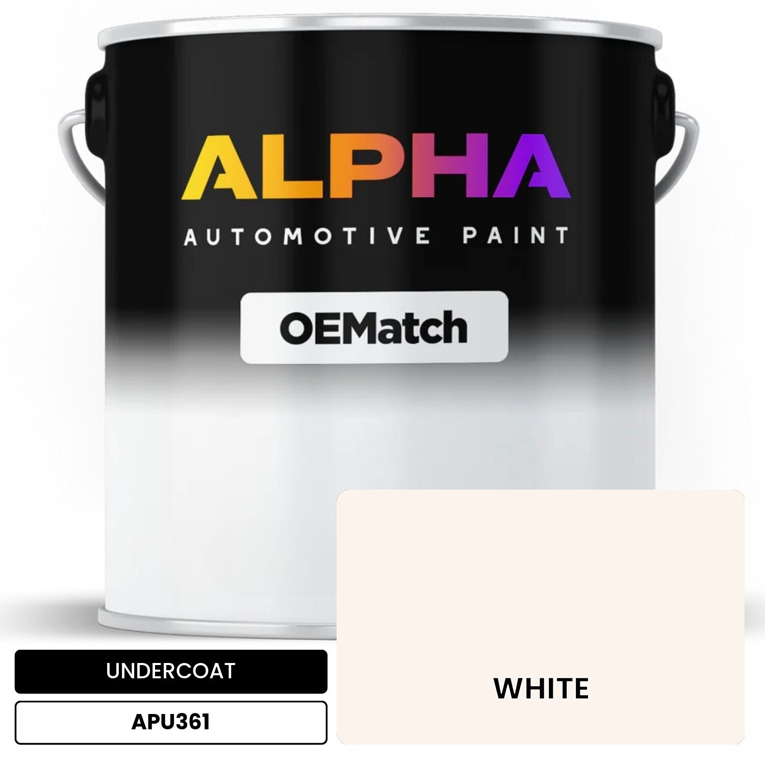UNDERCOAT WHITE APU361 OEMatch Basecoat