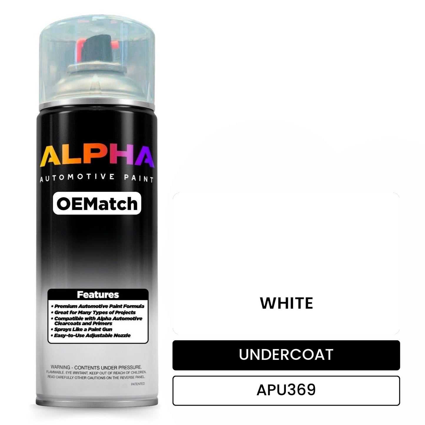 UNDERCOAT WHITE APU369 OEMatch Spraycan
