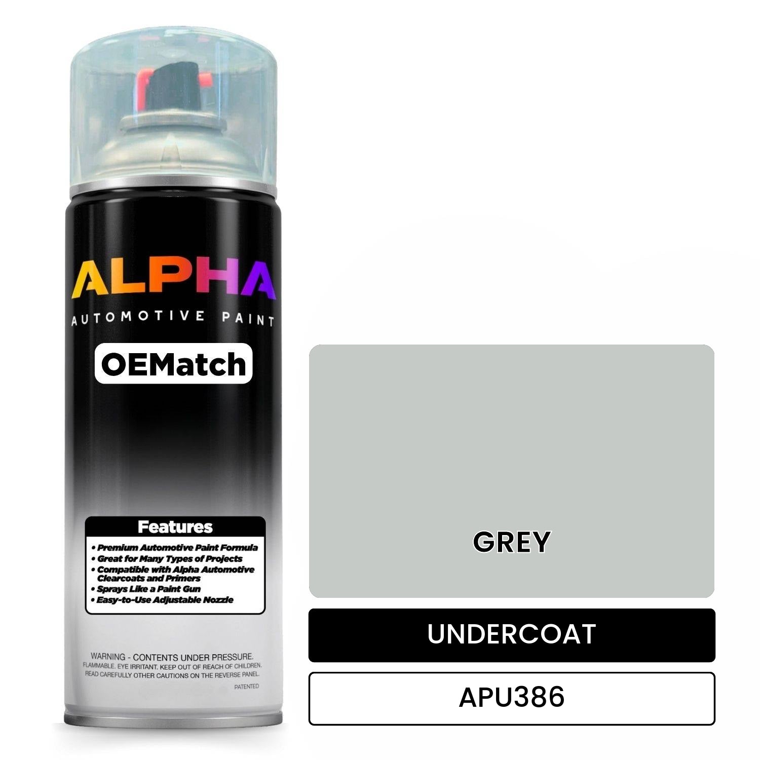 UNDERCOAT GREY APU386 OEMatch Spraycan