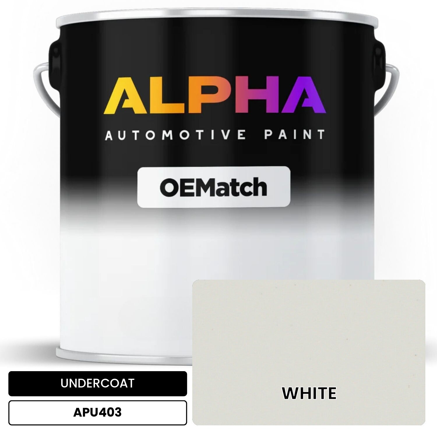 UNDERCOAT WHITE APU403 OEMatch Basecoat