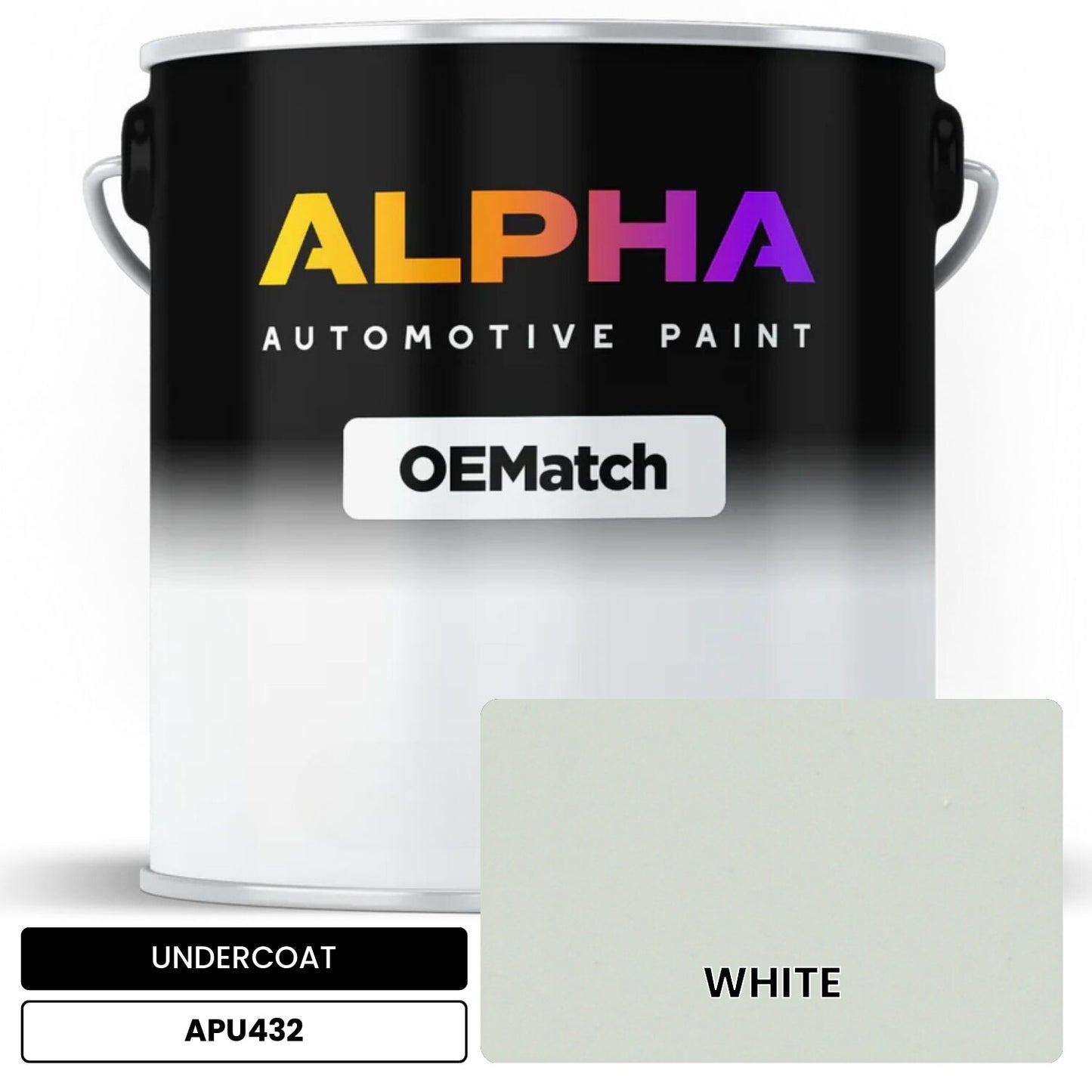 UNDERCOAT WHITE APU432 OEMatch Basecoat