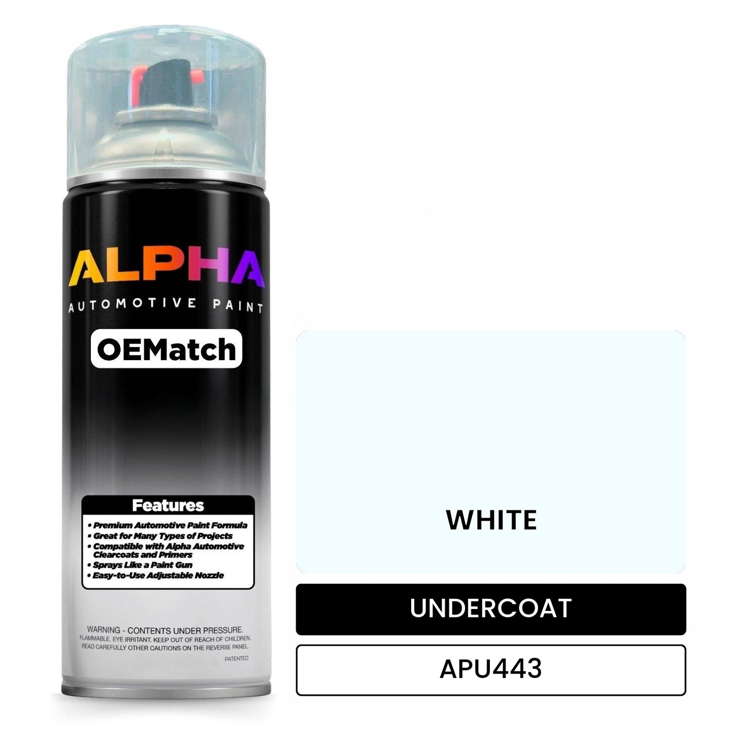UNDERCOAT WHITE APU443 OEMatch Spraycan