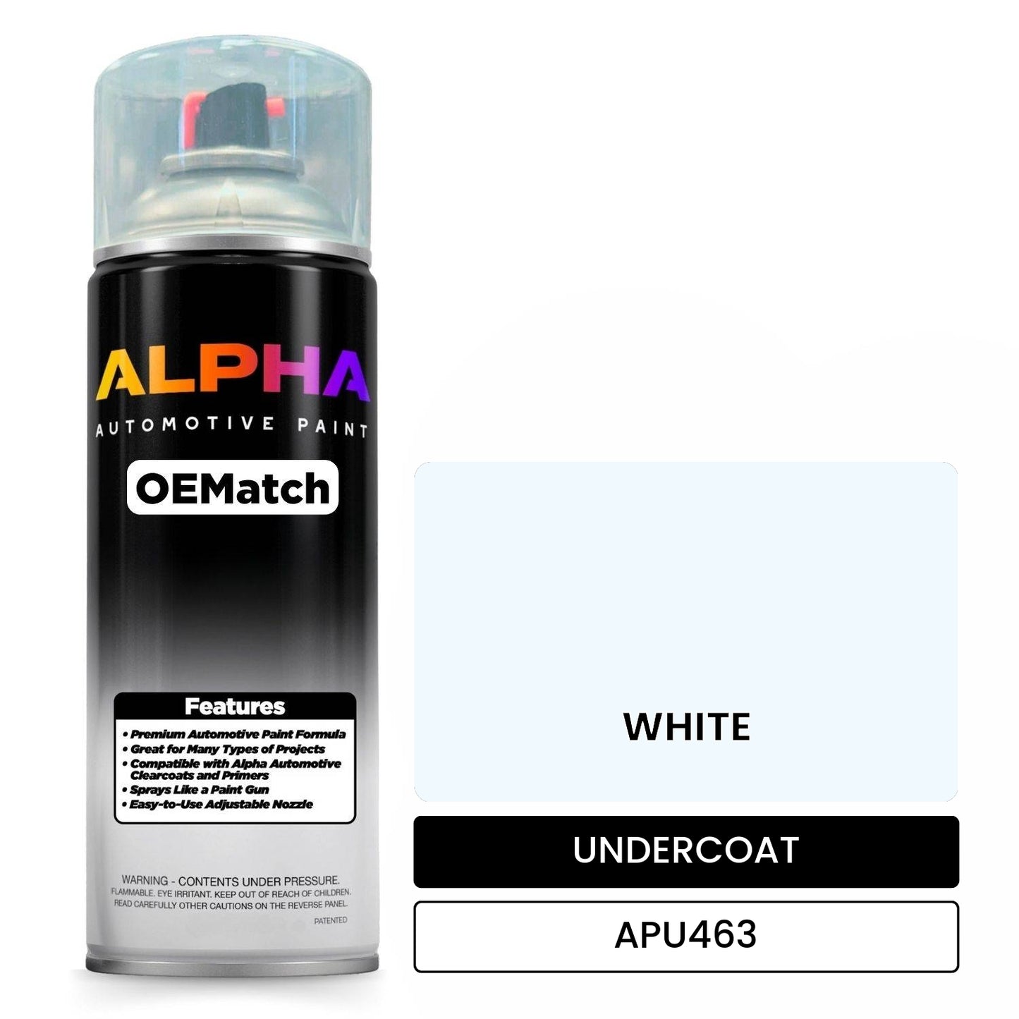 UNDERCOAT WHITE APU463 OEMatch Spraycan
