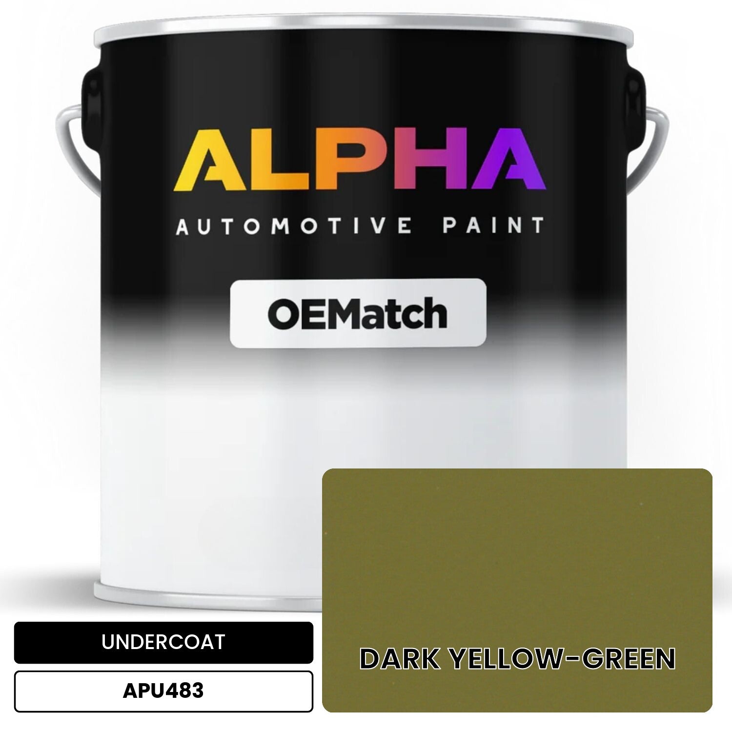 UNDERCOAT DARK YELLOW-GREEN APU483 OEMatch Basecoat