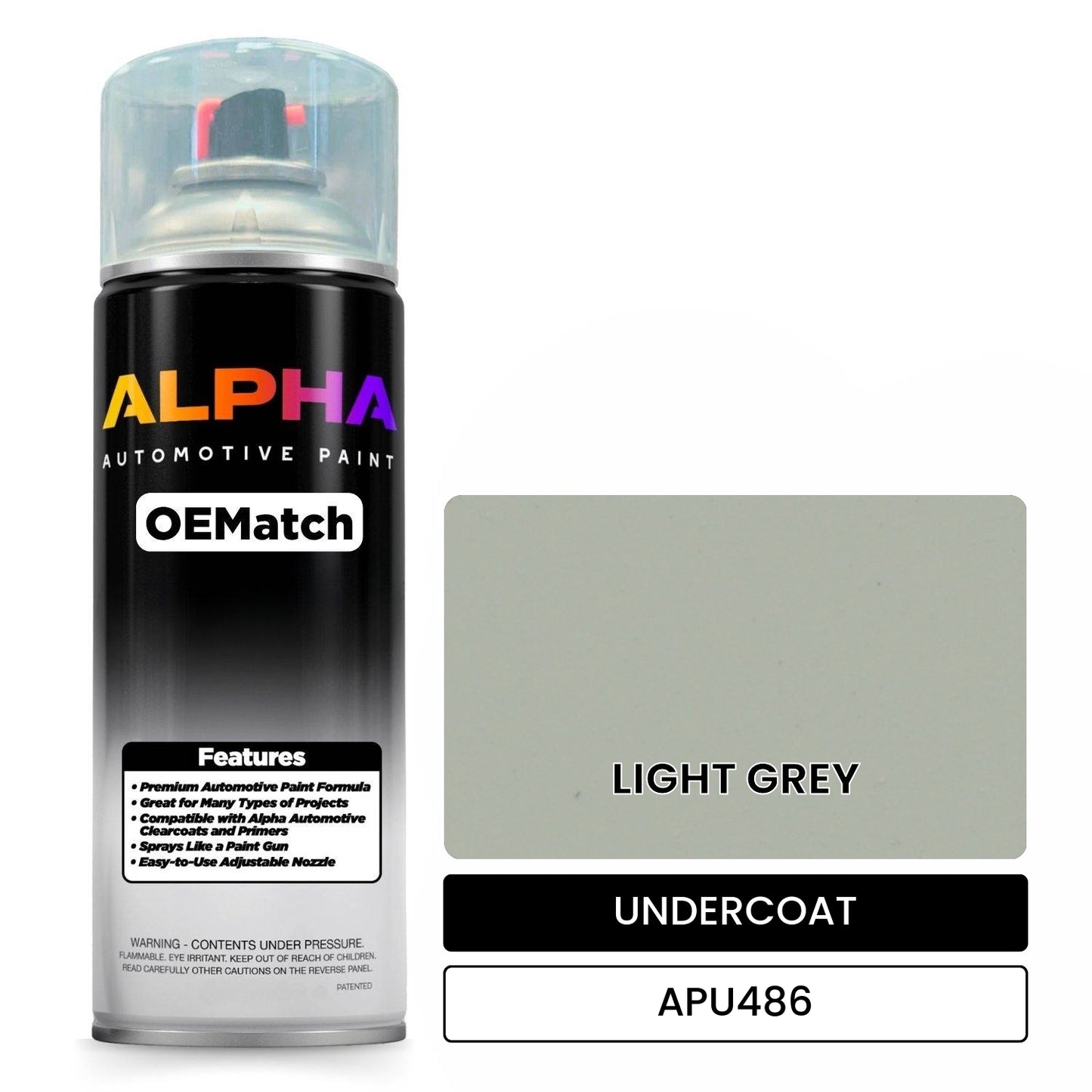 UNDERCOAT LIGHT GREY APU486 OEMatch Spraycan