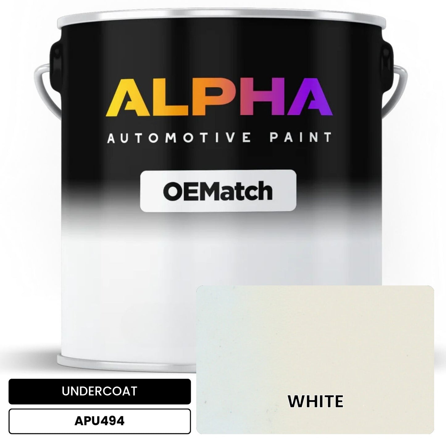 UNDERCOAT WHITE APU494 OEMatch Basecoat