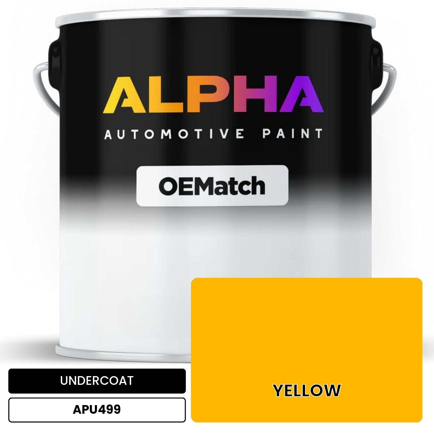 UNDERCOAT YELLOW APU499 OEMatch Basecoat