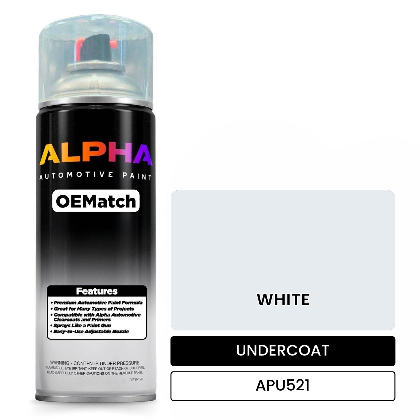 UNDERCOAT WHITE APU521 OEMatch Spraycan
