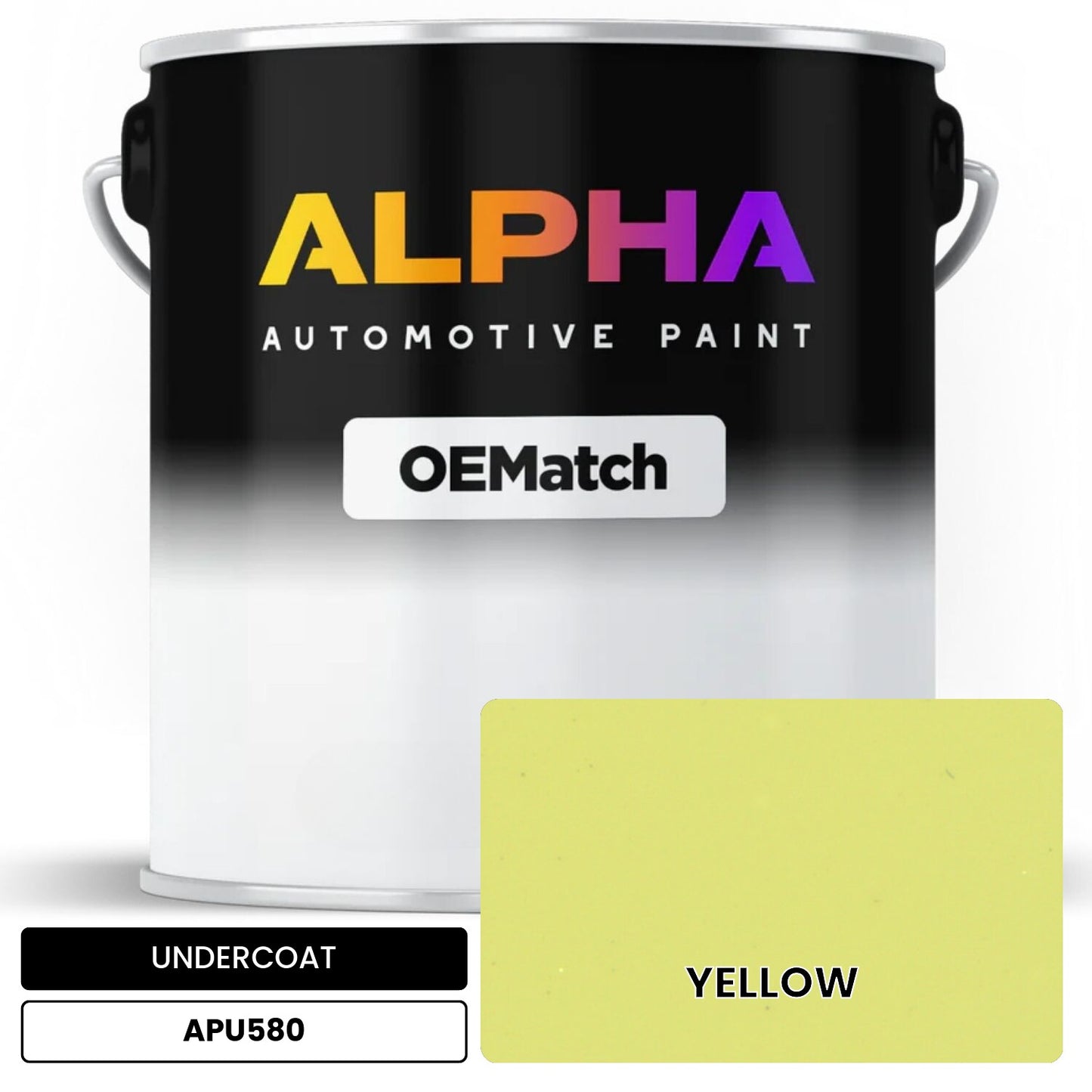 UNDERCOAT YELLOW APU580 OEMatch Basecoat