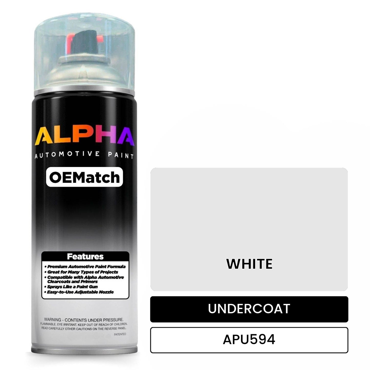 UNDERCOAT WHITE APU594 OEMatch Spraycan