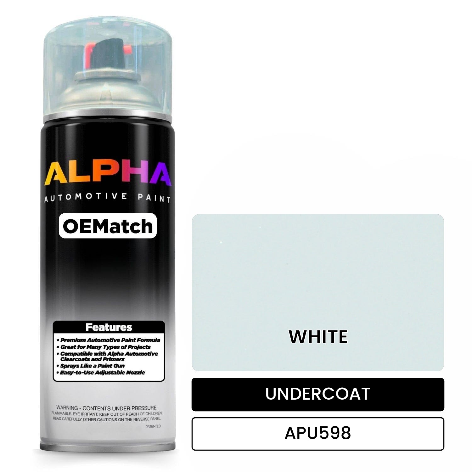 UNDERCOAT WHITE APU598 OEMatch Spraycan