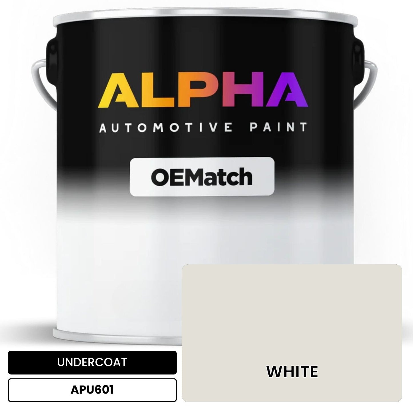 UNDERCOAT WHITE APU601 OEMatch Basecoat
