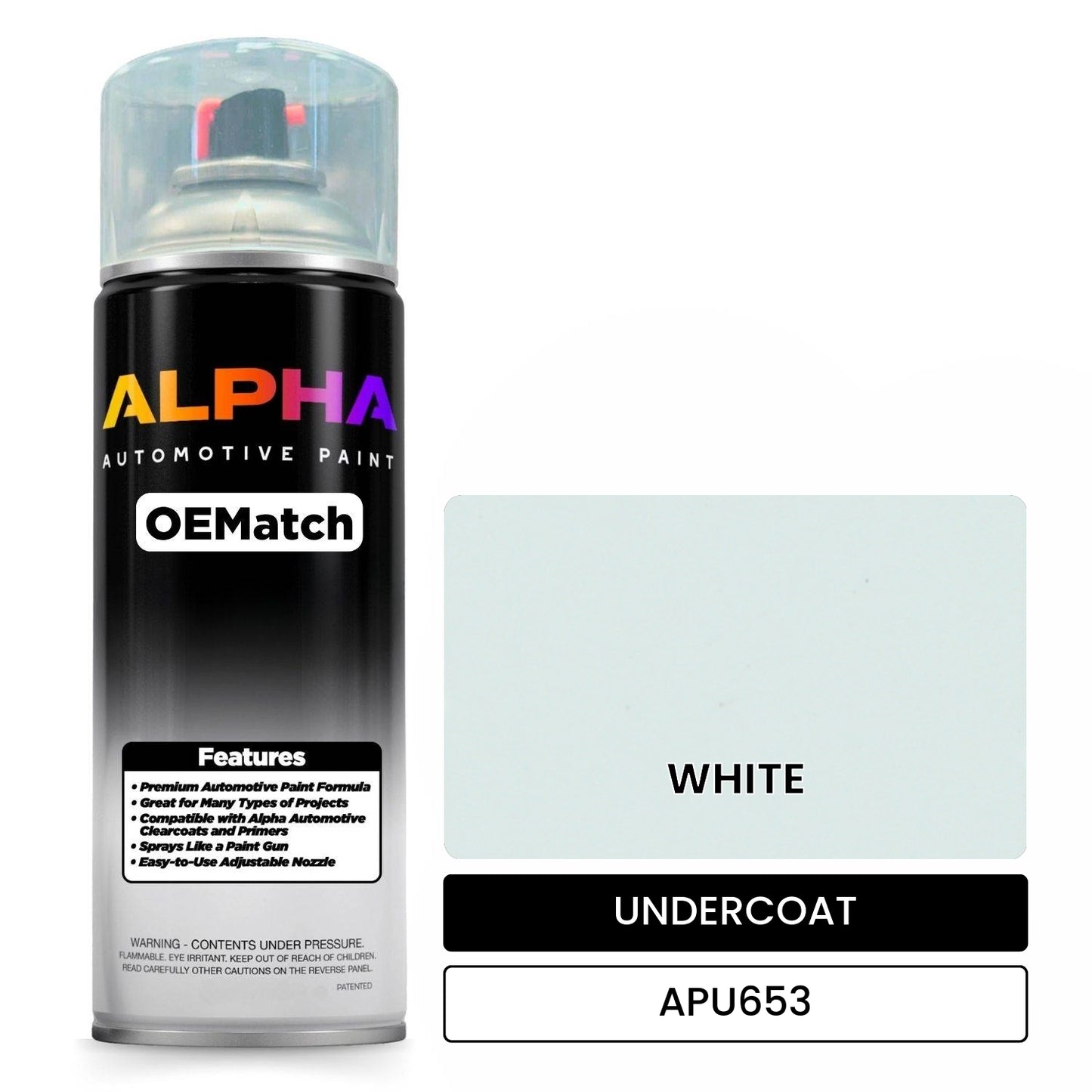 UNDERCOAT WHITE APU653 OEMatch Spraycan