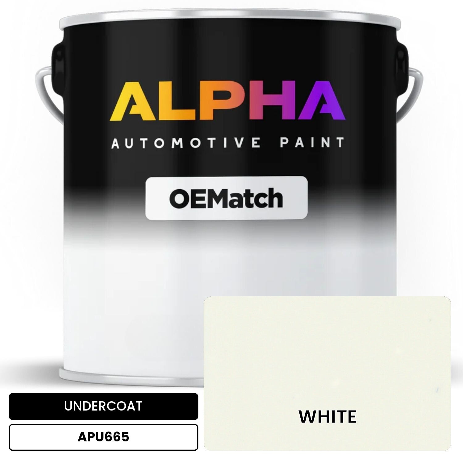UNDERCOAT WHITE APU665 OEMatch Basecoat