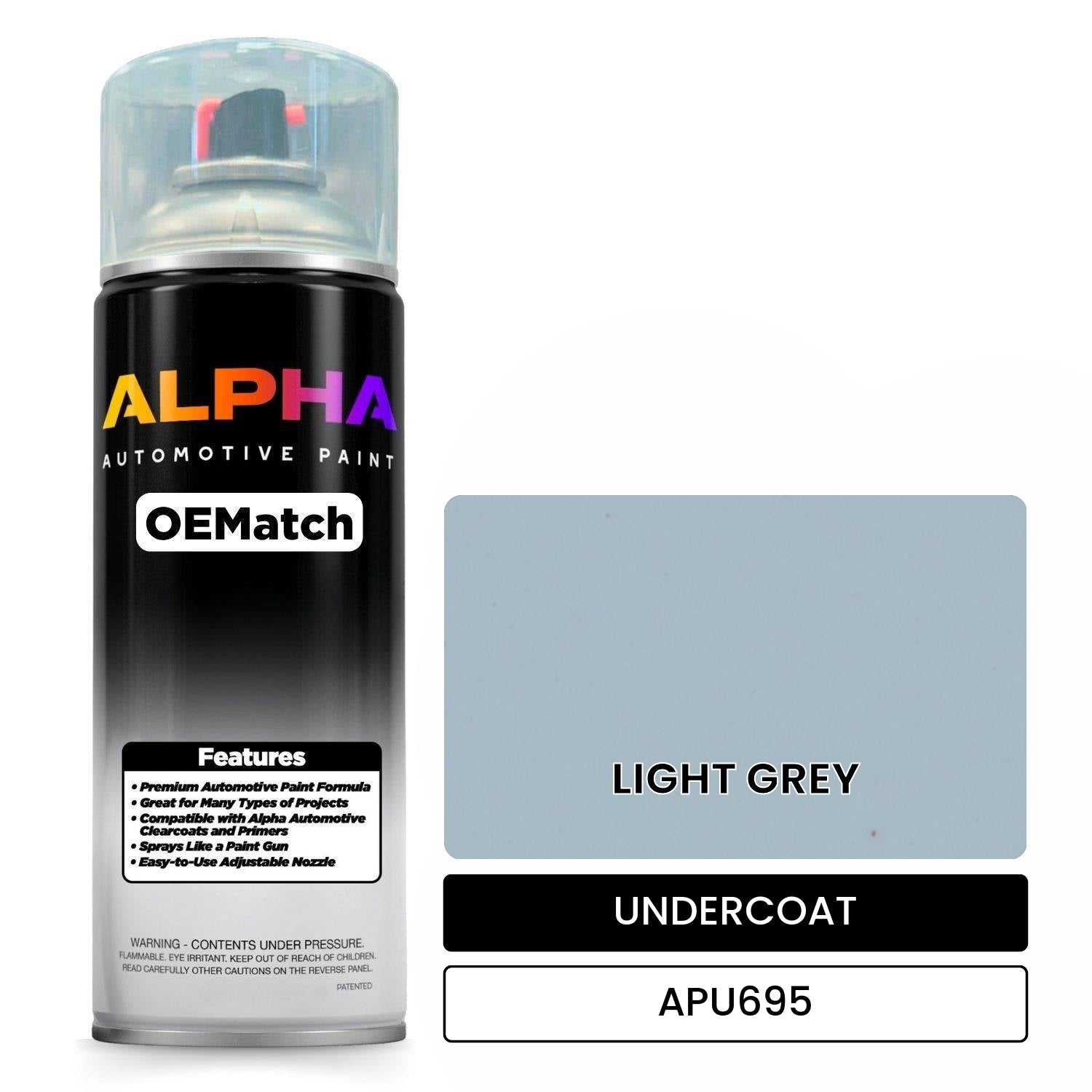 UNDERCOAT LIGHT GREY APU695 OEMatch Spraycan