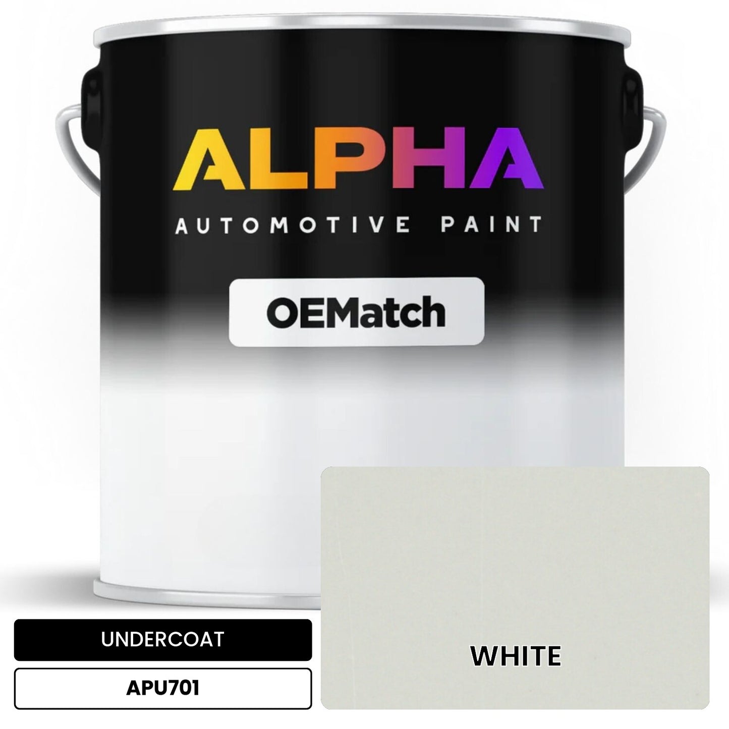 UNDERCOAT WHITE APU701 OEMatch Basecoat