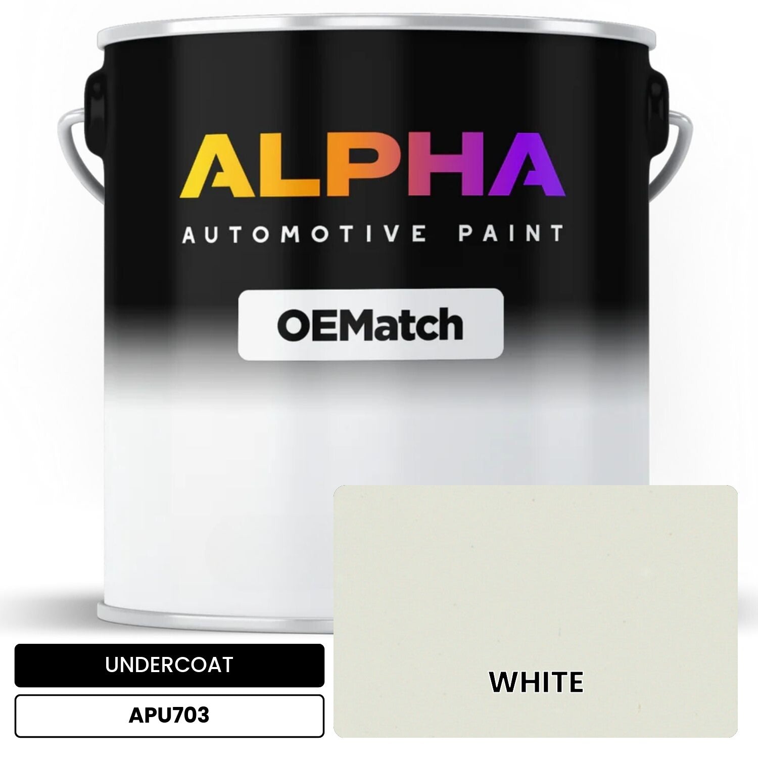 UNDERCOAT WHITE APU703 OEMatch Basecoat