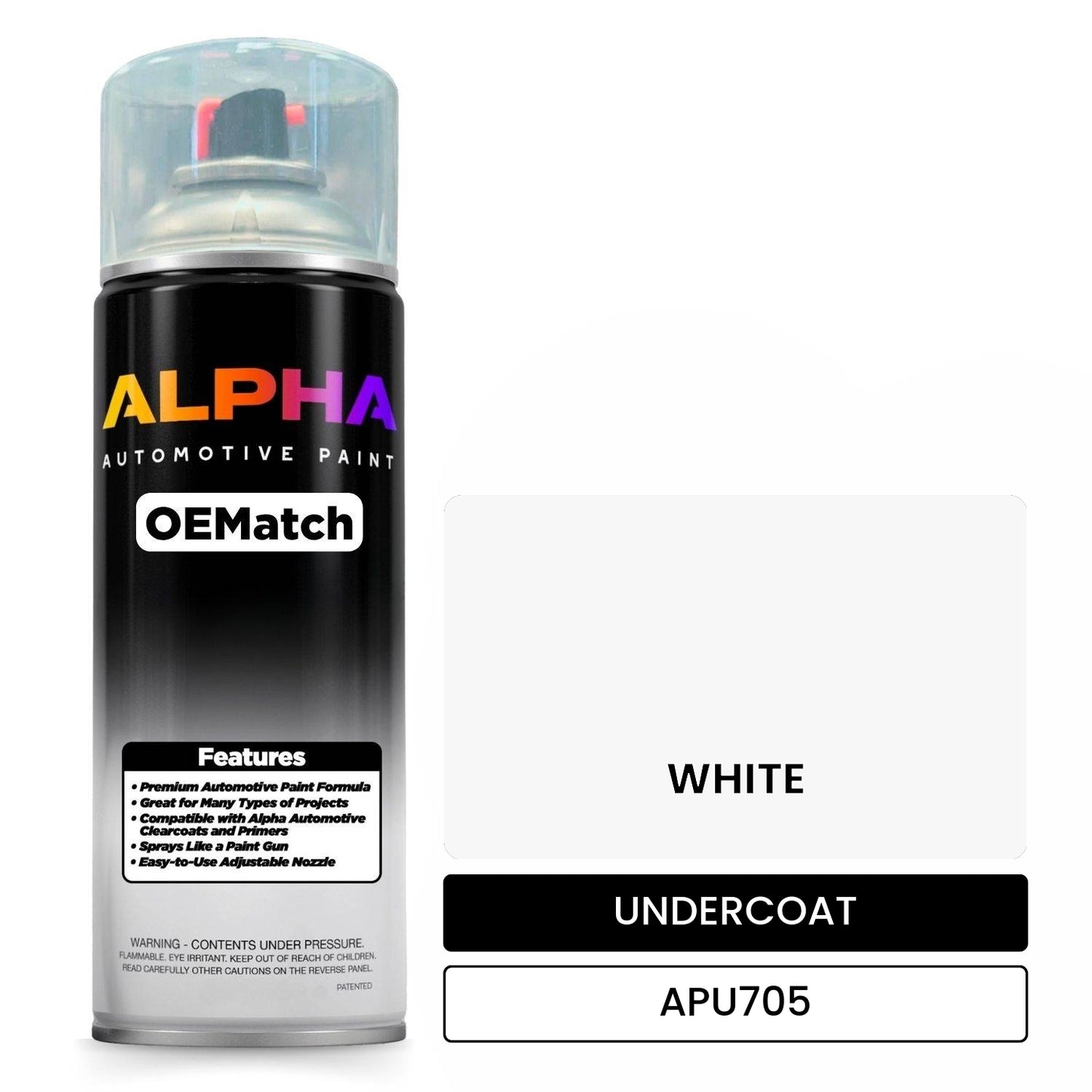 UNDERCOAT WHITE APU705 OEMatch Spraycan