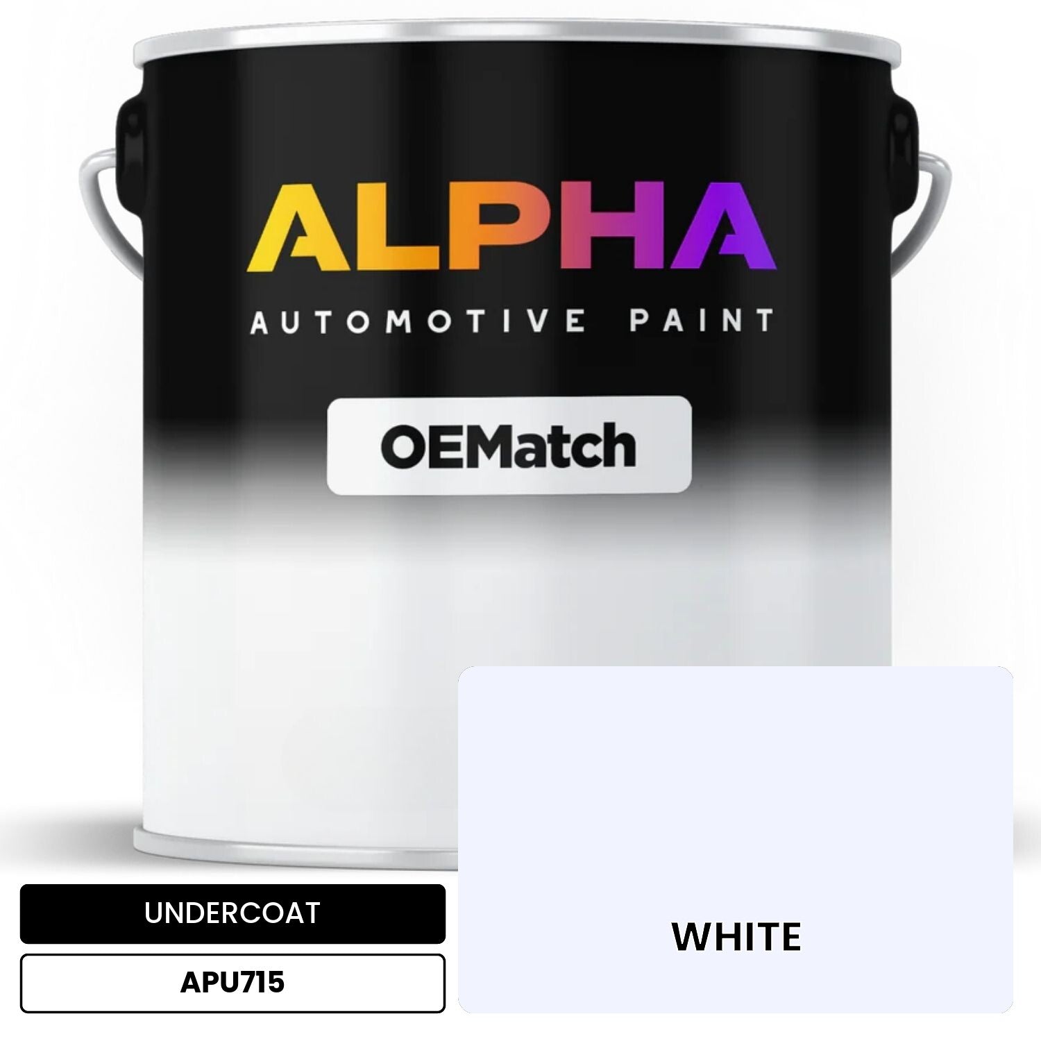 UNDERCOAT WHITE APU715 OEMatch Basecoat