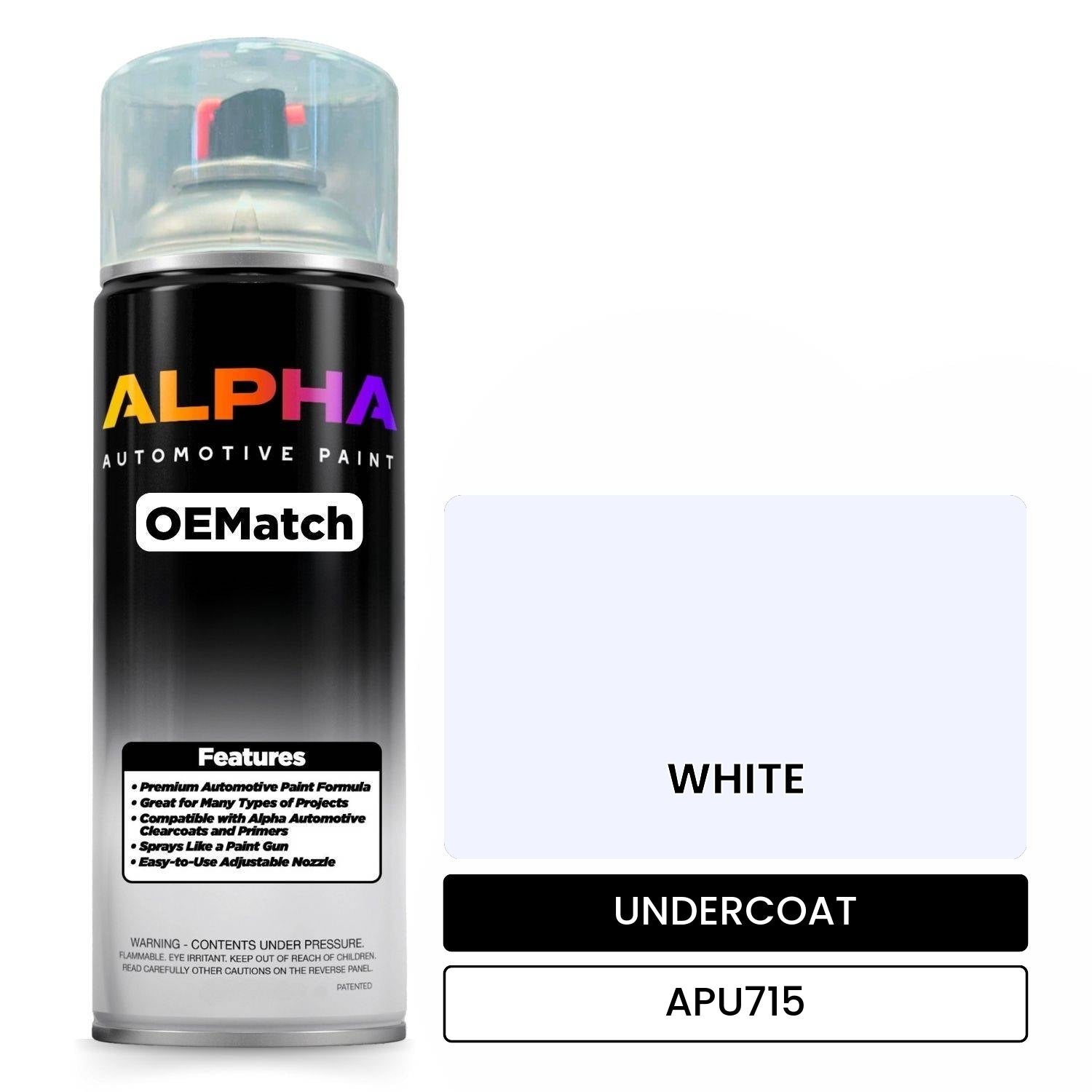 UNDERCOAT WHITE APU715 OEMatch Spraycan