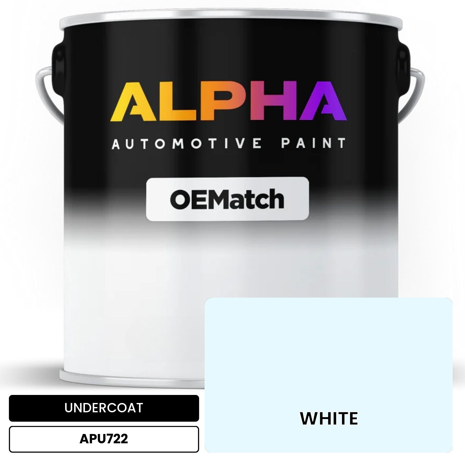UNDERCOAT WHITE APU722 OEMatch Basecoat