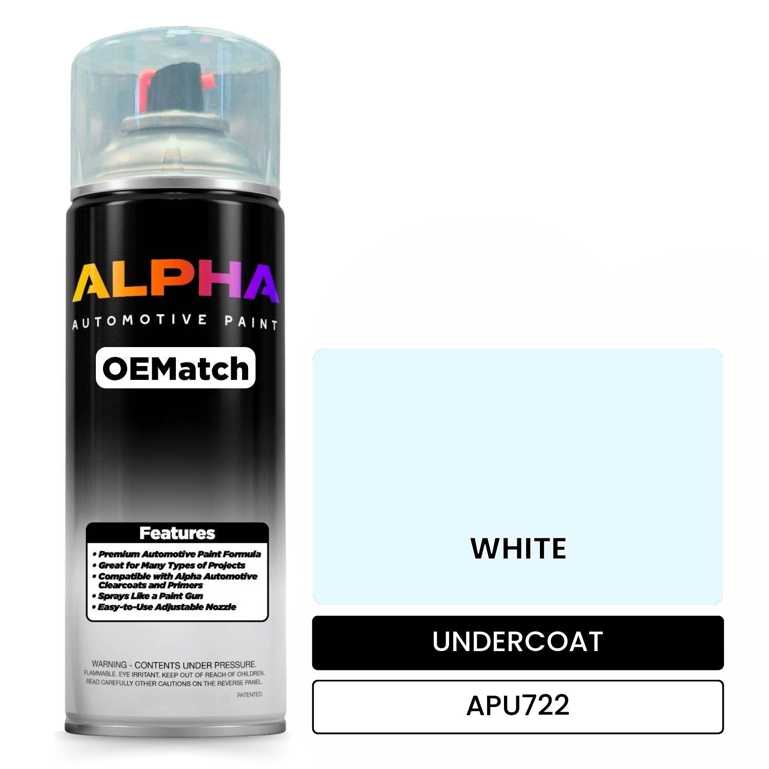 UNDERCOAT WHITE APU722 OEMatch Spraycan