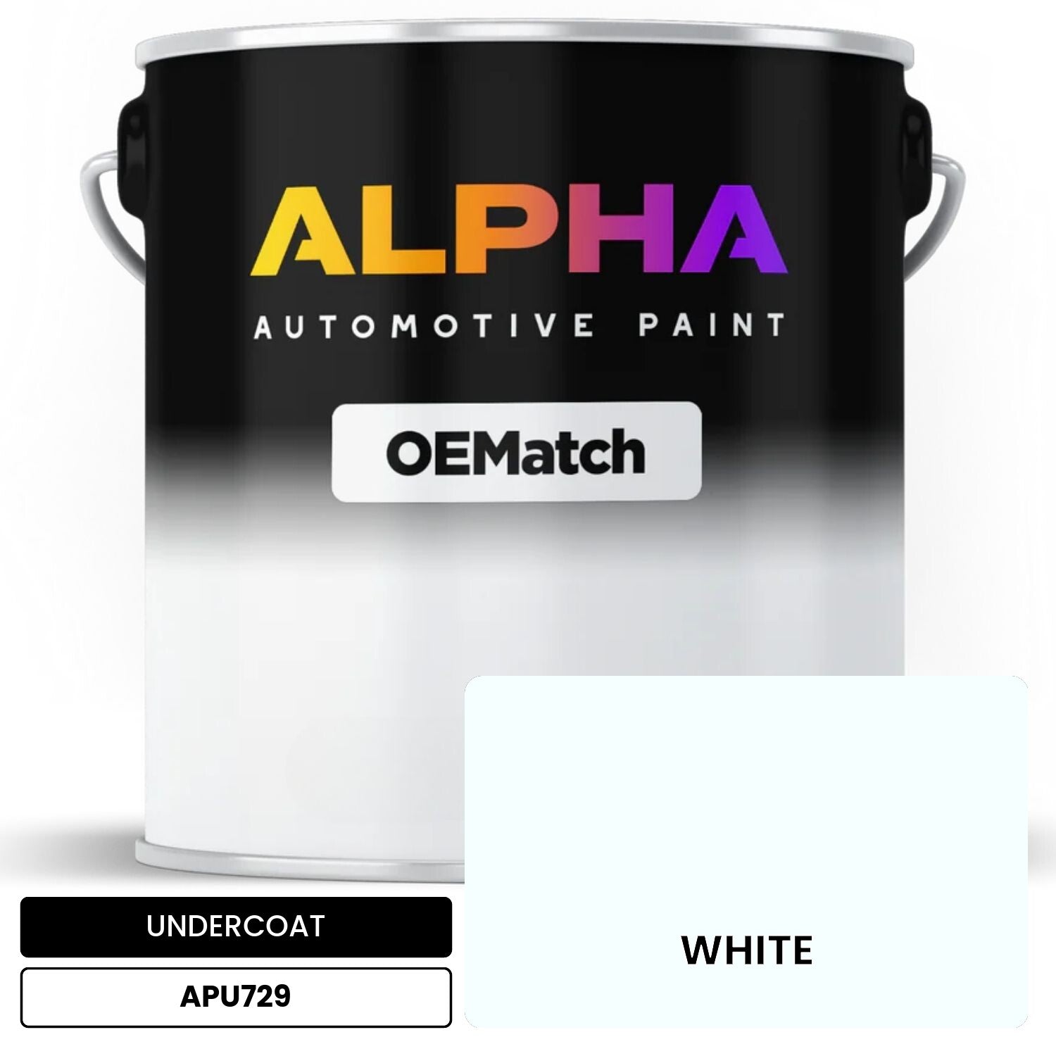 UNDERCOAT WHITE APU729 OEMatch Basecoat