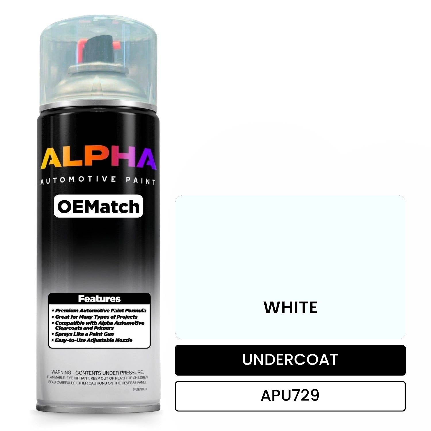 UNDERCOAT WHITE APU729 OEMatch Spraycan