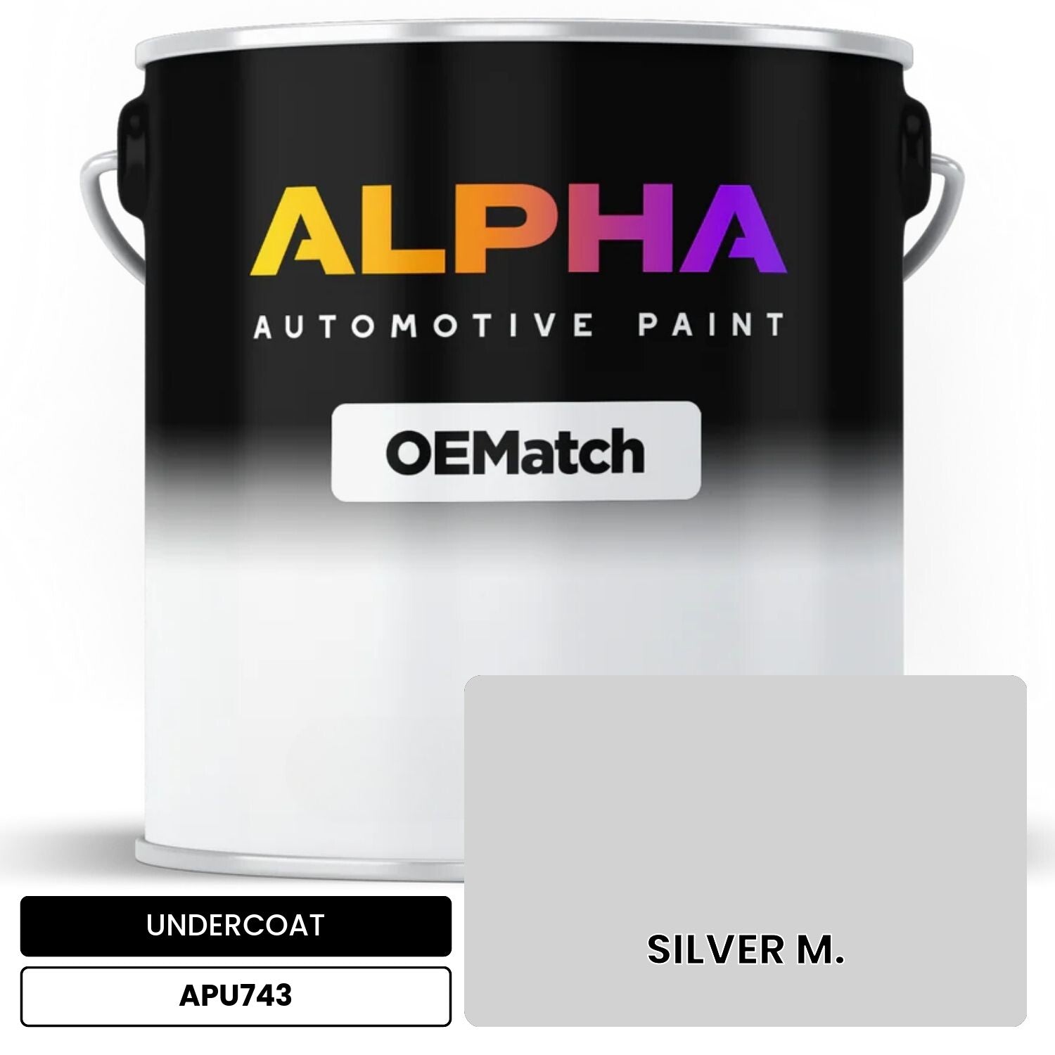 UNDERCOAT SILVER M. APU743 OEMatch Basecoat