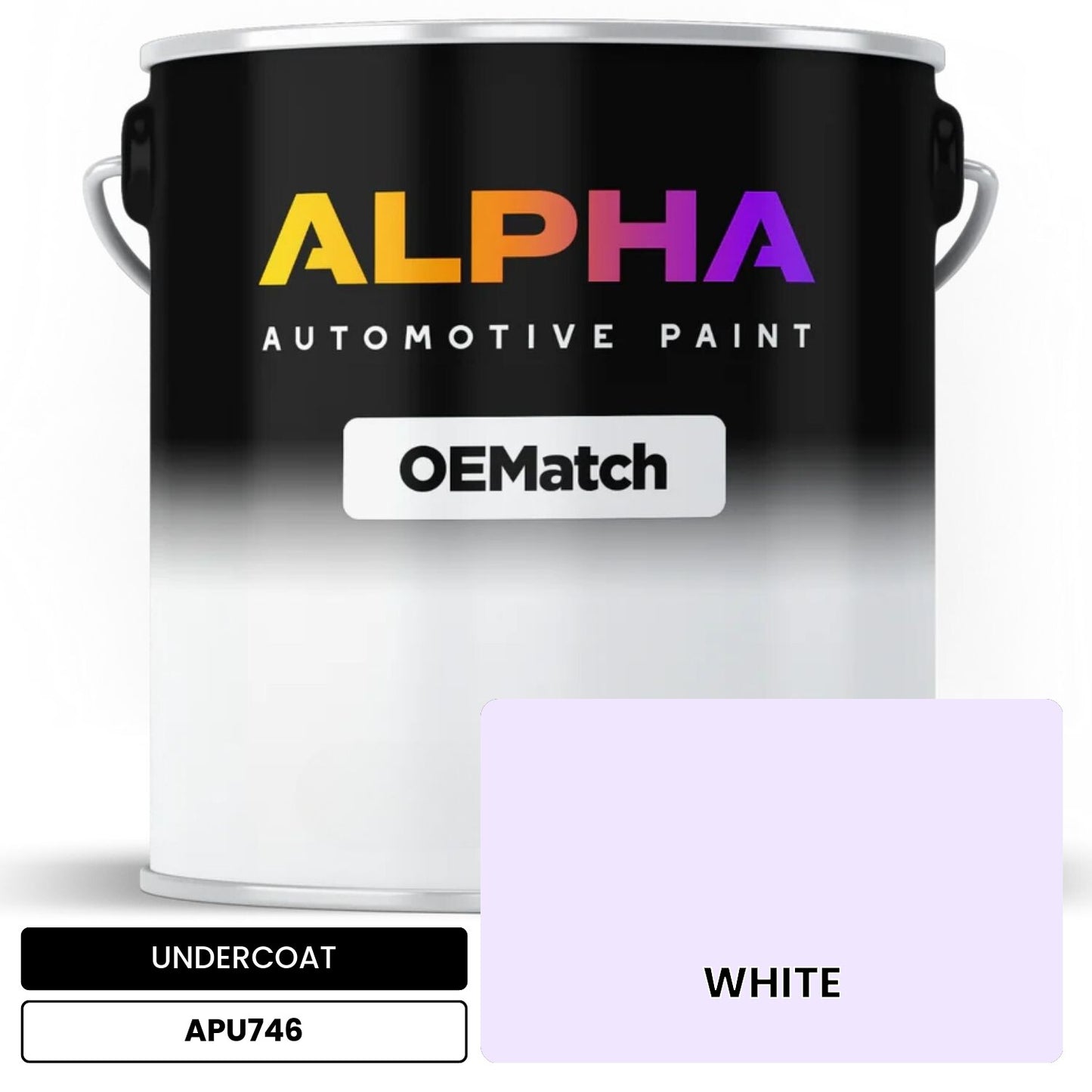 UNDERCOAT WHITE APU746 OEMatch Basecoat