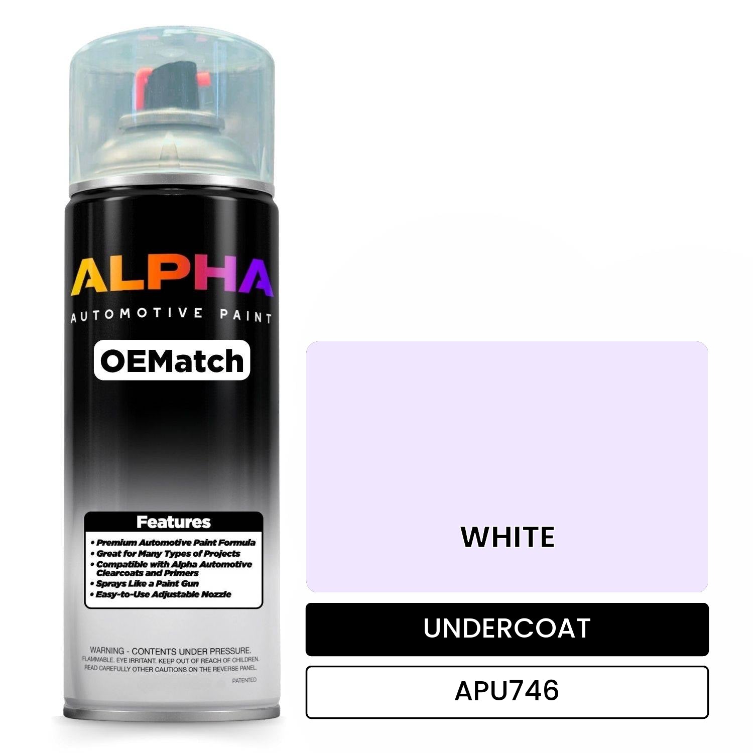 UNDERCOAT WHITE APU746 OEMatch Spraycan