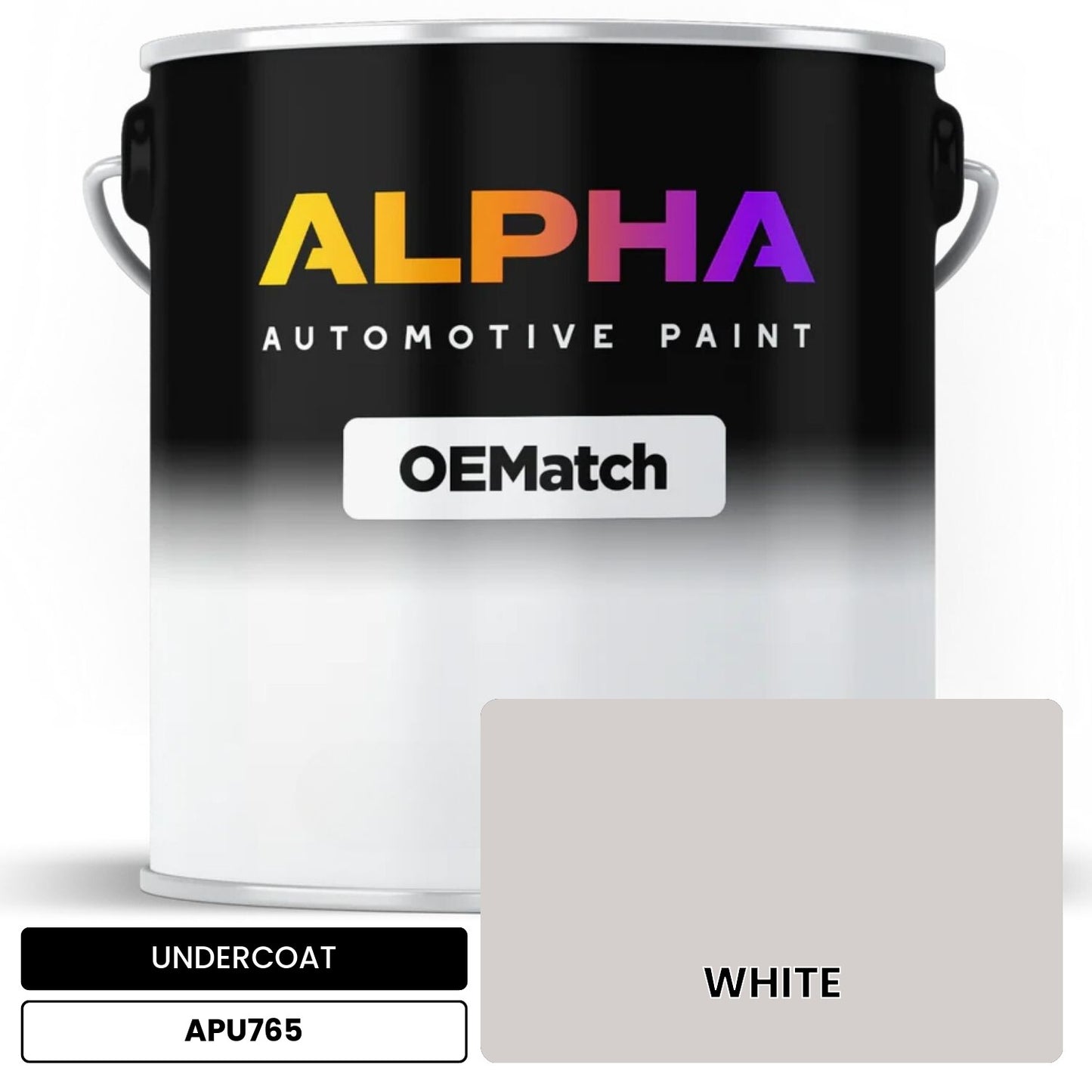 UNDERCOAT WHITE APU765 OEMatch Basecoat