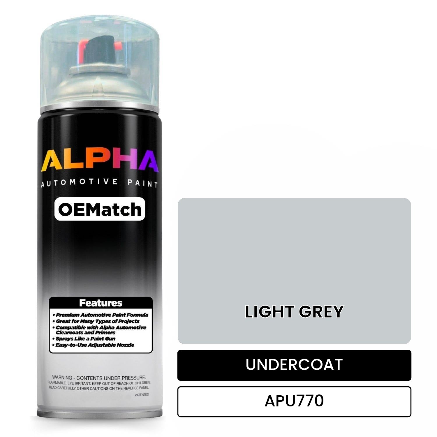 UNDERCOAT LIGHT GREY APU770 OEMatch Spraycan