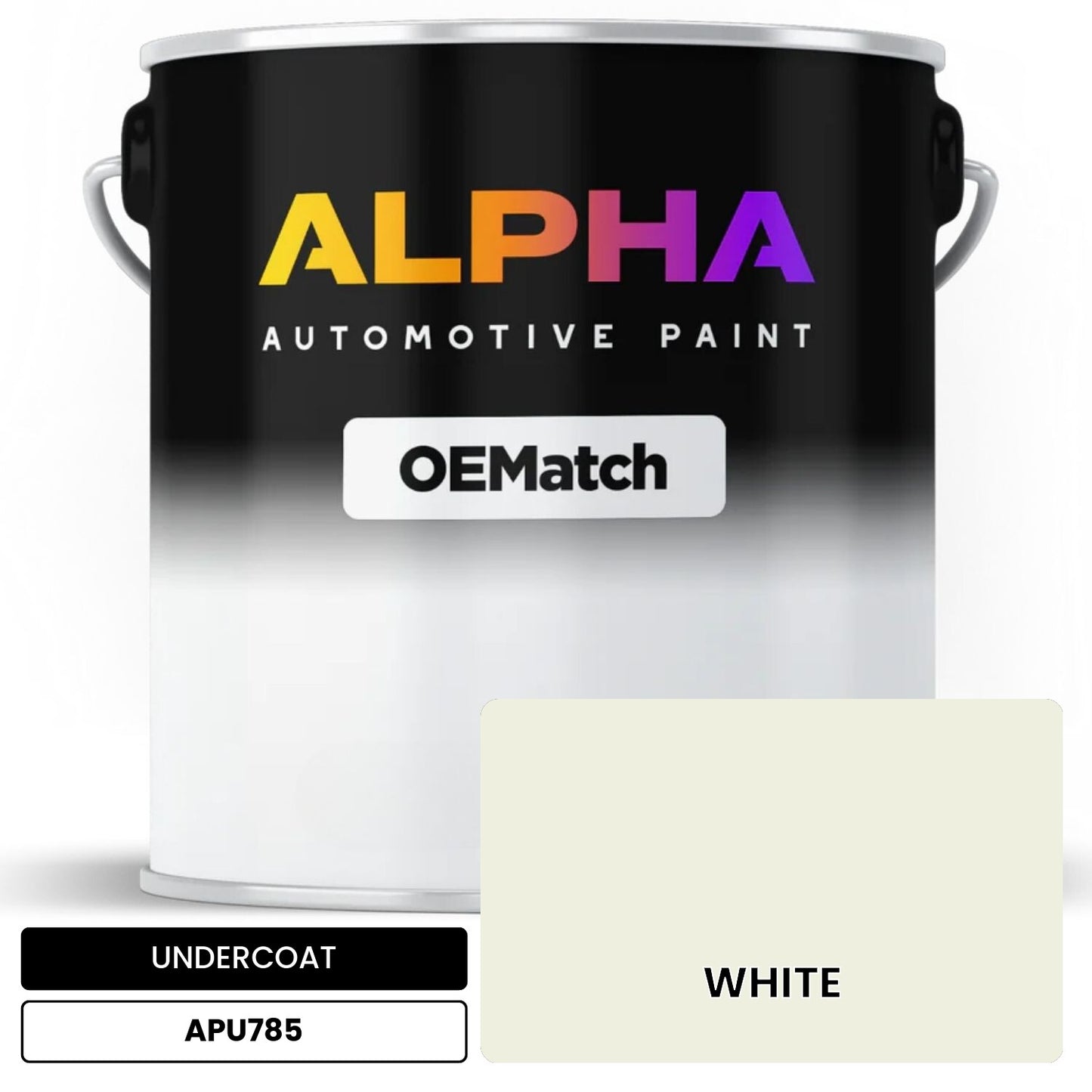 UNDERCOAT WHITE APU785 OEMatch Basecoat