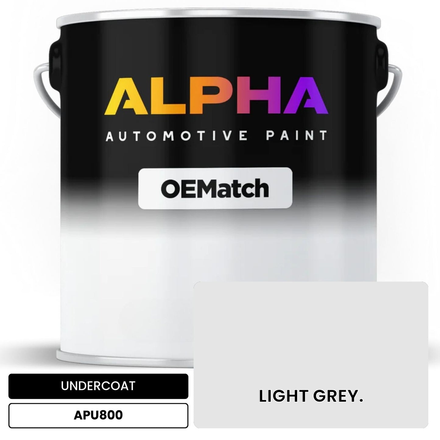 UNDERCOAT LIGHT GREY. APU800 OEMatch Basecoat