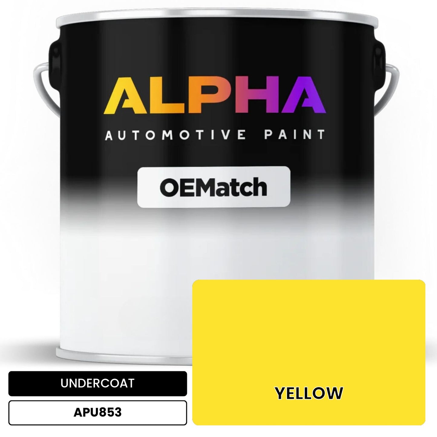 UNDERCOAT YELLOW APU853 OEMatch Basecoat