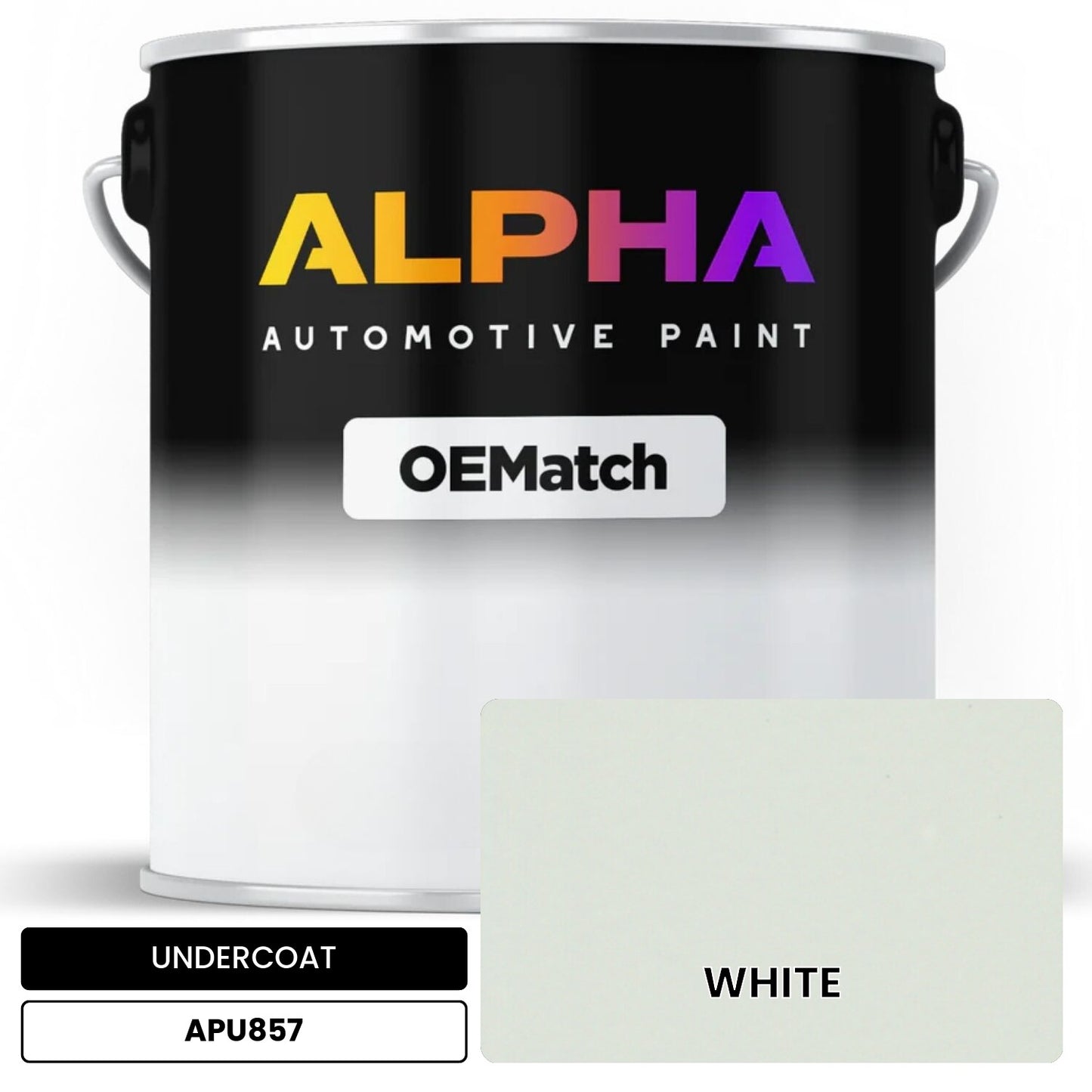 UNDERCOAT WHITE APU857 OEMatch Basecoat