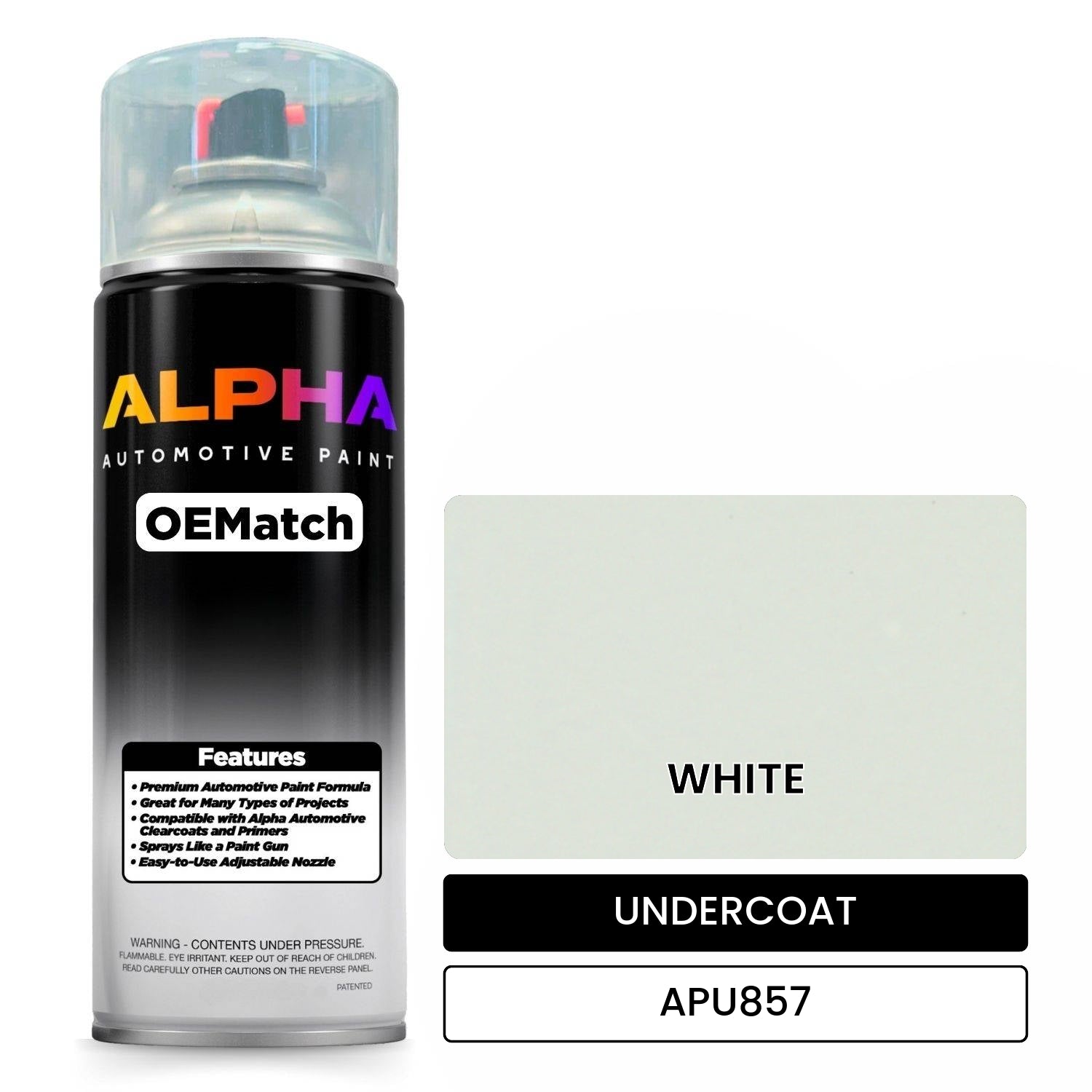 UNDERCOAT WHITE APU857 OEMatch Spraycan