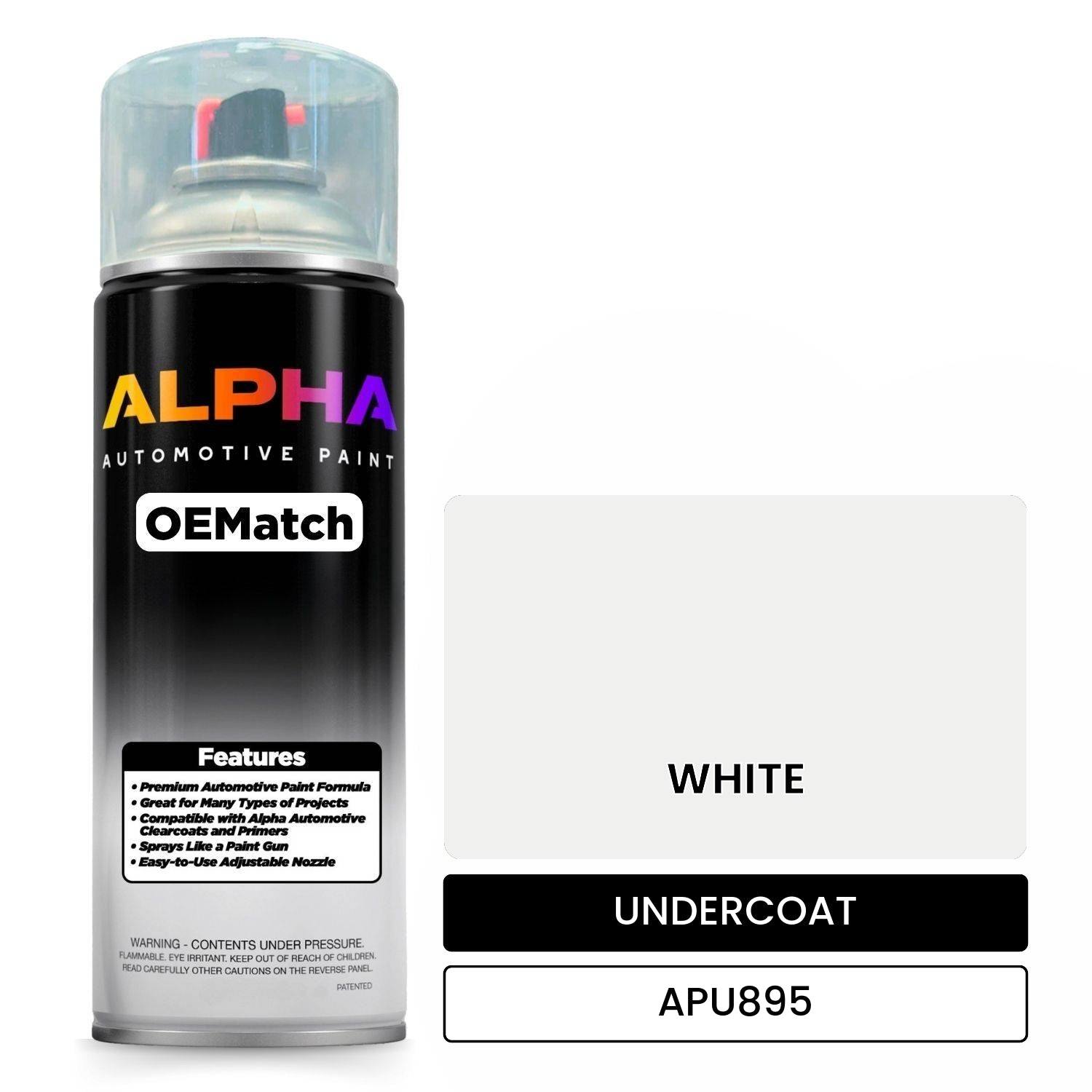 UNDERCOAT WHITE APU895 OEMatch Spraycan