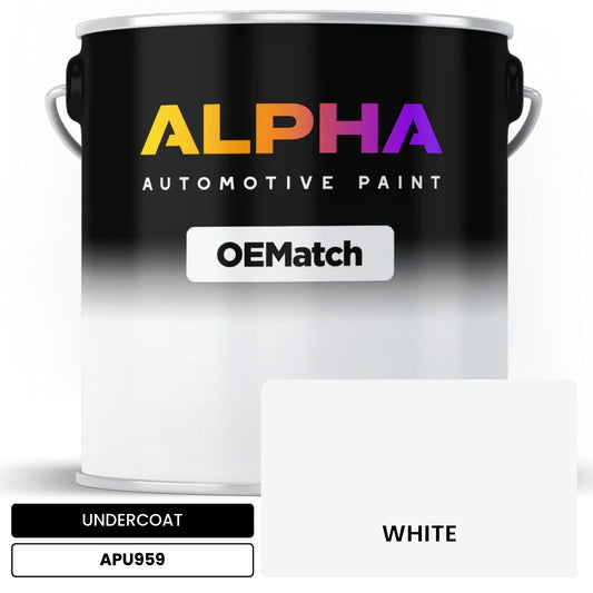 UNDERCOAT WHITE APU959 OEMatch Basecoat