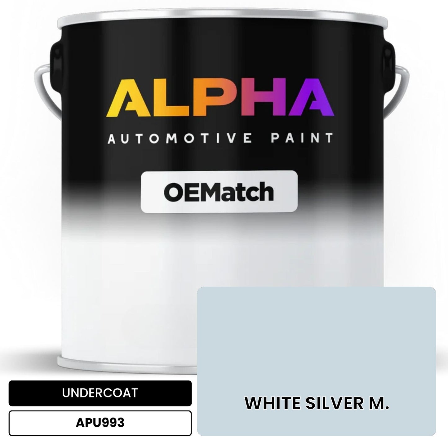 UNDERCOAT WHITE SILVER M. APU993 OEMatch Basecoat