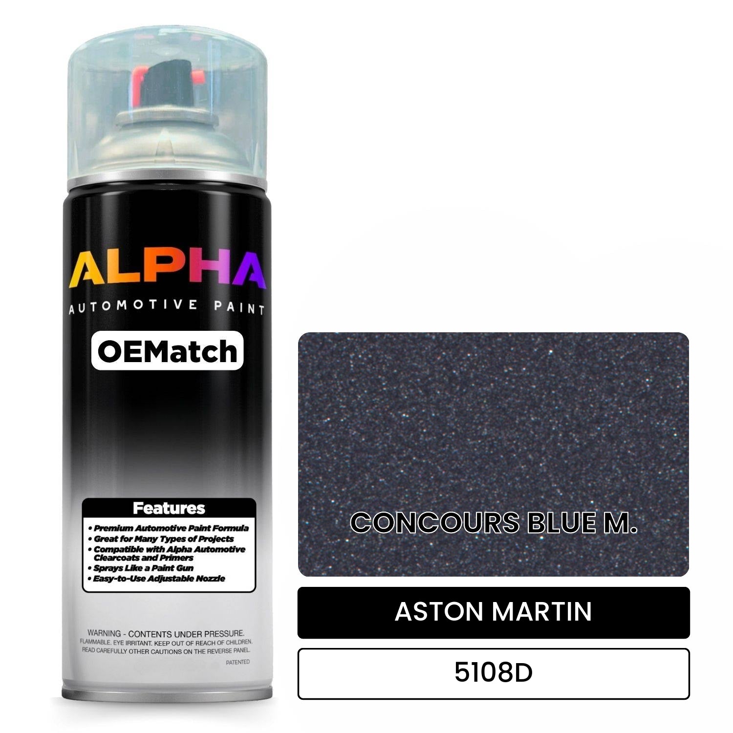 ASTON MARTIN CONCOURS BLUE M. 5108D OEMatch Spraycan