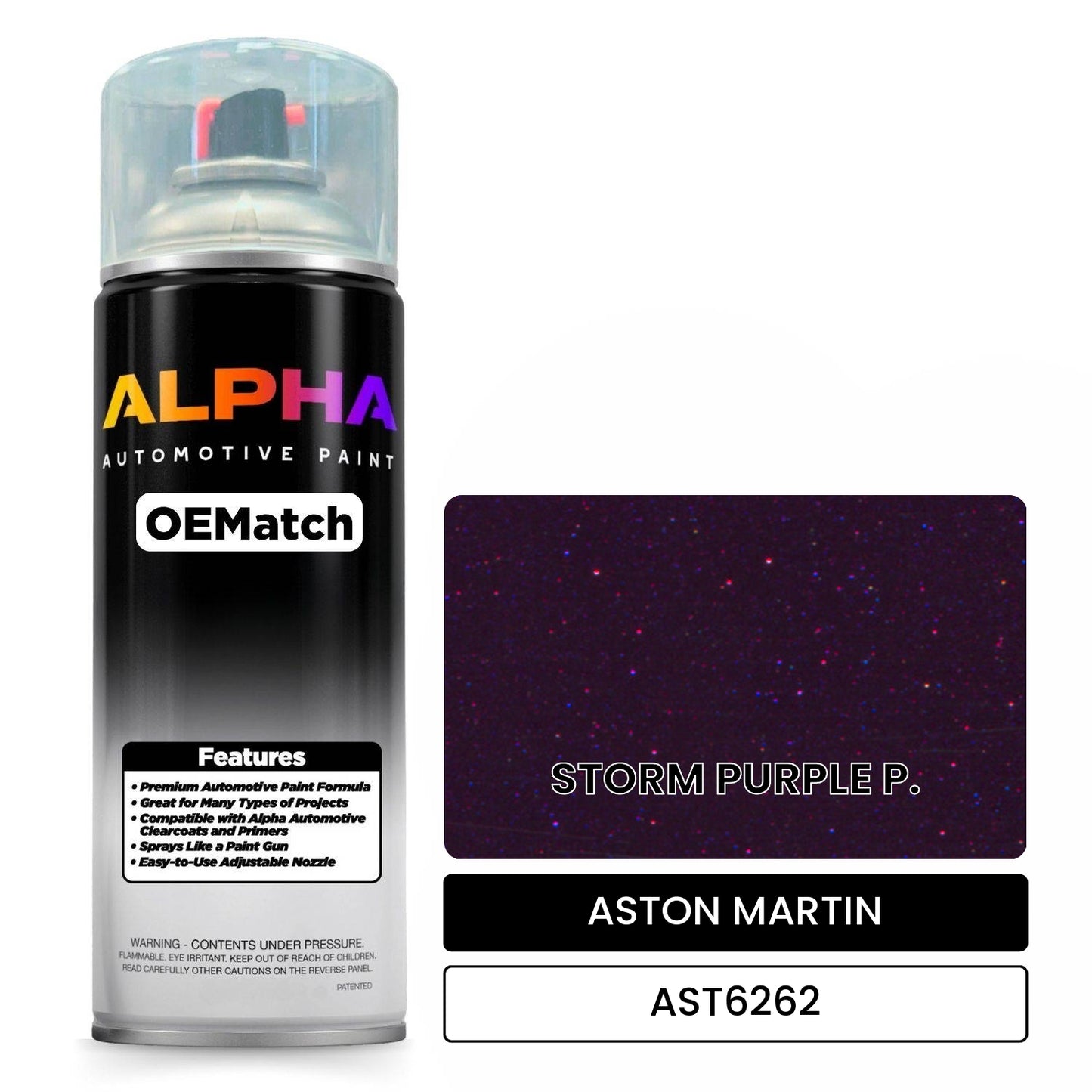 ASTON MARTIN STORM PURPLE P. AST6262 OEMatch Spraycan