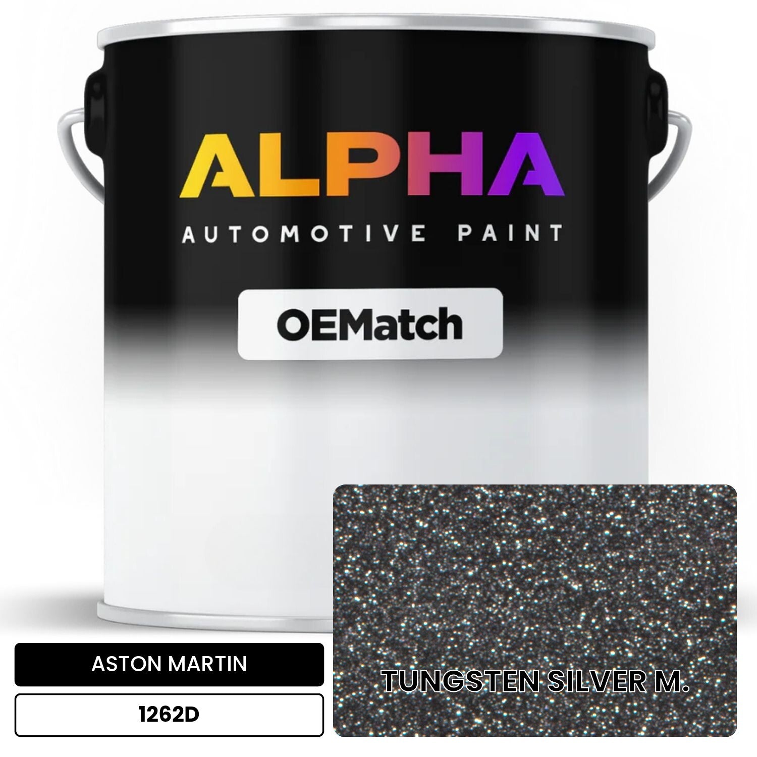 ASTON MARTIN TUNGSTEN SILVER M. 1262D OEMatch Basecoat