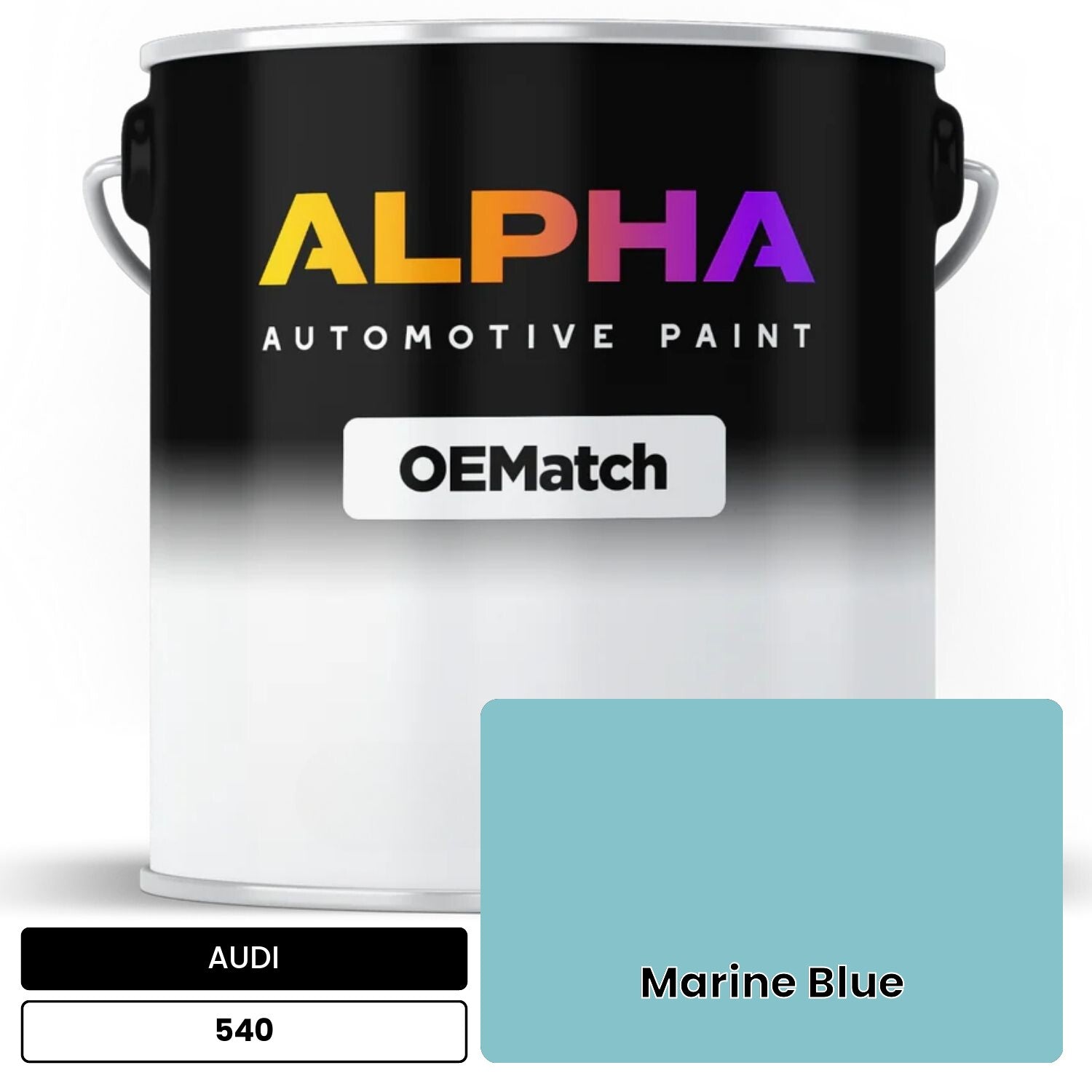 AUDI Marine Blue 540 OEMatch Basecoat