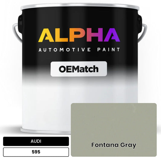 AUDI Fontana Gray 595 OEMatch Basecoat